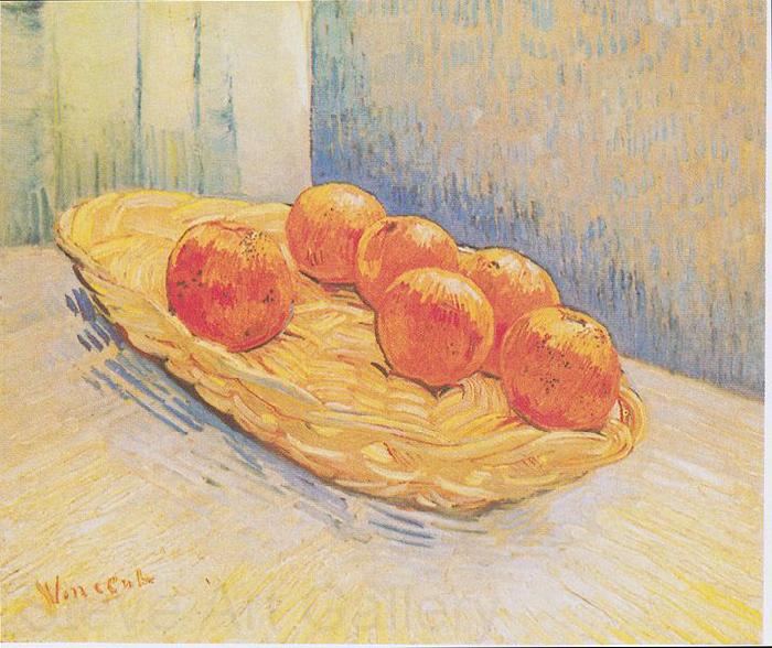 Vincent Van Gogh Still Life with Oranges Basket Spain oil painting art